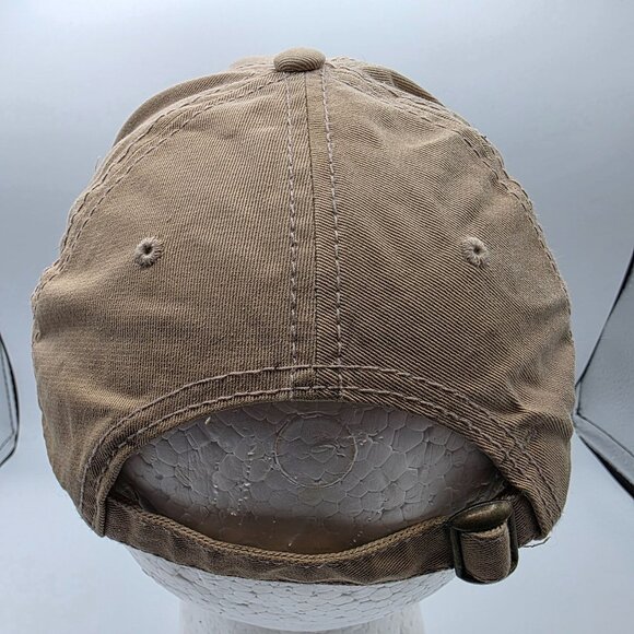 Dorfman Pacific DPC Mens OS Beige Cotton Embroidered Baseball Cap Adjustable - Picture 3 of 9
